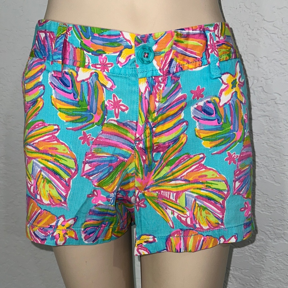Lilly Pulitzer Vibrant Leaf Print Shorts